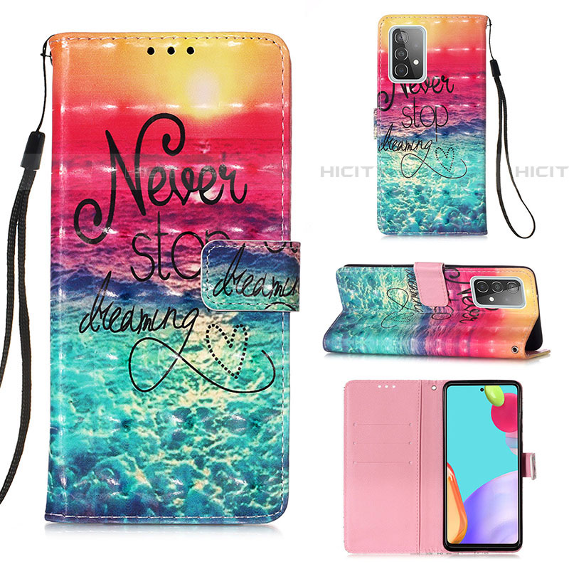 Coque Portefeuille Motif Fantaisie Livre Cuir Etui Clapet Y03B pour Samsung Galaxy A52 5G Plus