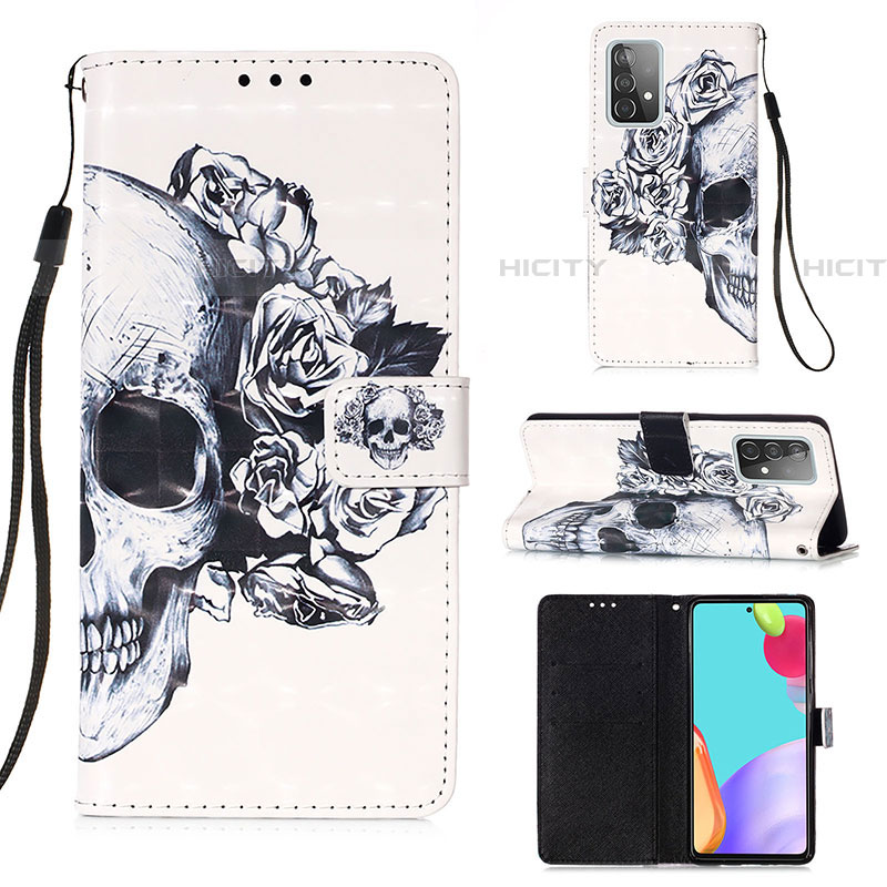 Coque Portefeuille Motif Fantaisie Livre Cuir Etui Clapet Y03B pour Samsung Galaxy A52 5G Plus