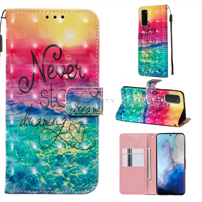 Coque Portefeuille Motif Fantaisie Livre Cuir Etui Clapet Y03B pour Samsung Galaxy S20 5G Plus