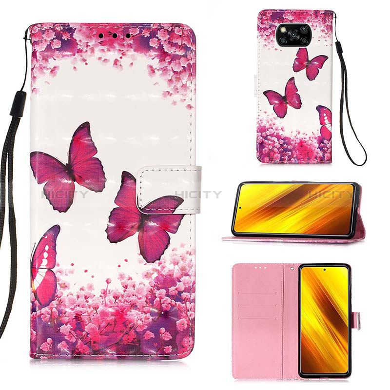 Coque Portefeuille Motif Fantaisie Livre Cuir Etui Clapet Y03B pour Xiaomi Poco X3 Pro Plus