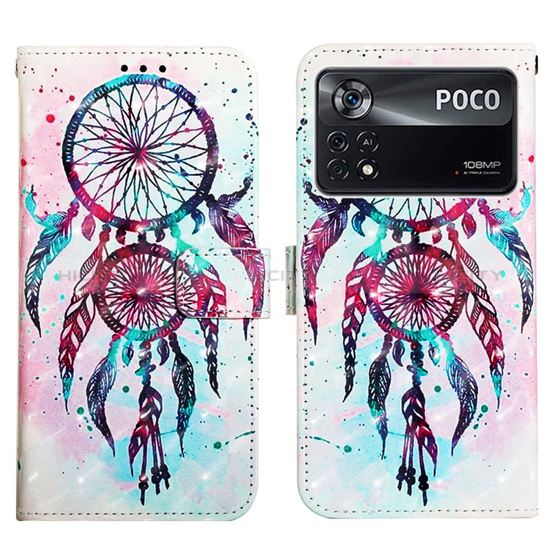 Coque Portefeuille Motif Fantaisie Livre Cuir Etui Clapet Y03B pour Xiaomi Poco X4 Pro 5G Plus