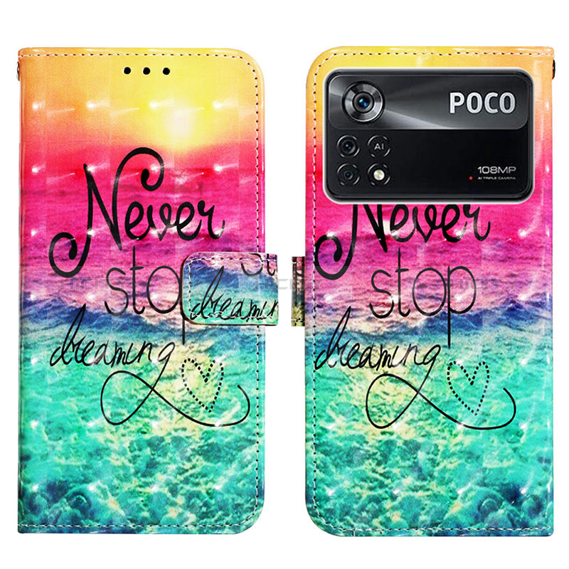 Coque Portefeuille Motif Fantaisie Livre Cuir Etui Clapet Y03B pour Xiaomi Poco X4 Pro 5G Plus