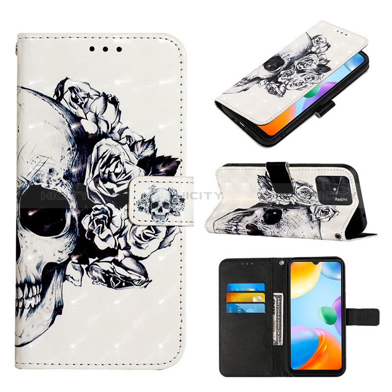 Coque Portefeuille Motif Fantaisie Livre Cuir Etui Clapet Y03B pour Xiaomi Redmi 10C 4G Plus