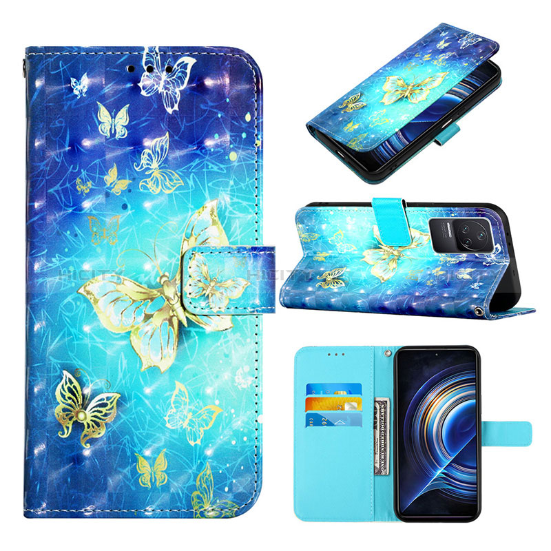 Coque Portefeuille Motif Fantaisie Livre Cuir Etui Clapet Y03B pour Xiaomi Redmi K50 5G Plus