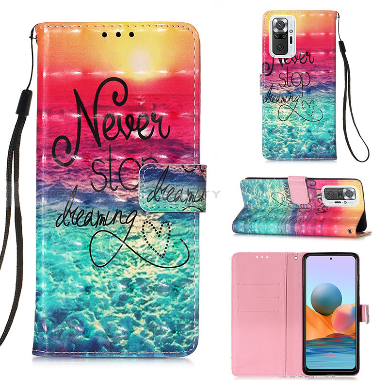 Coque Portefeuille Motif Fantaisie Livre Cuir Etui Clapet Y03B pour Xiaomi Redmi Note 10 Pro 4G Plus