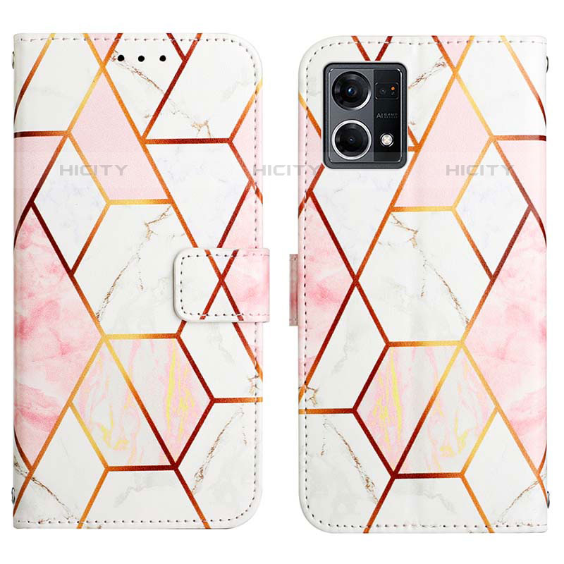 Coque Portefeuille Motif Fantaisie Livre Cuir Etui Clapet Y04B pour Oppo F21 Pro 4G Blanc Plus