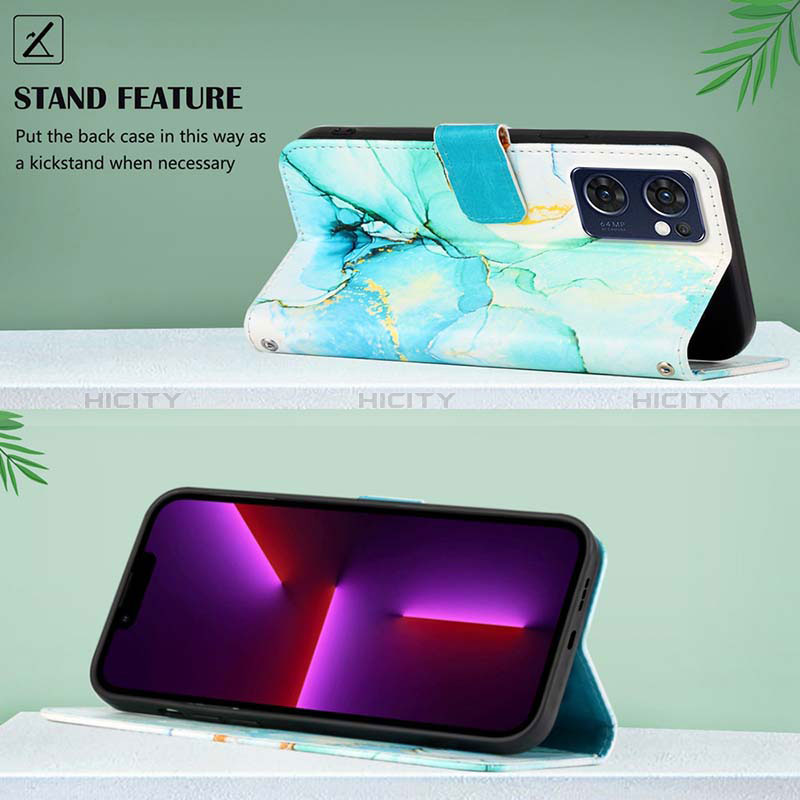 Coque Portefeuille Motif Fantaisie Livre Cuir Etui Clapet Y04B pour Oppo Find X5 Lite 5G Plus