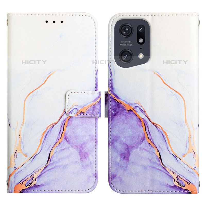 Coque Portefeuille Motif Fantaisie Livre Cuir Etui Clapet Y04B pour Oppo Find X5 Pro 5G Plus