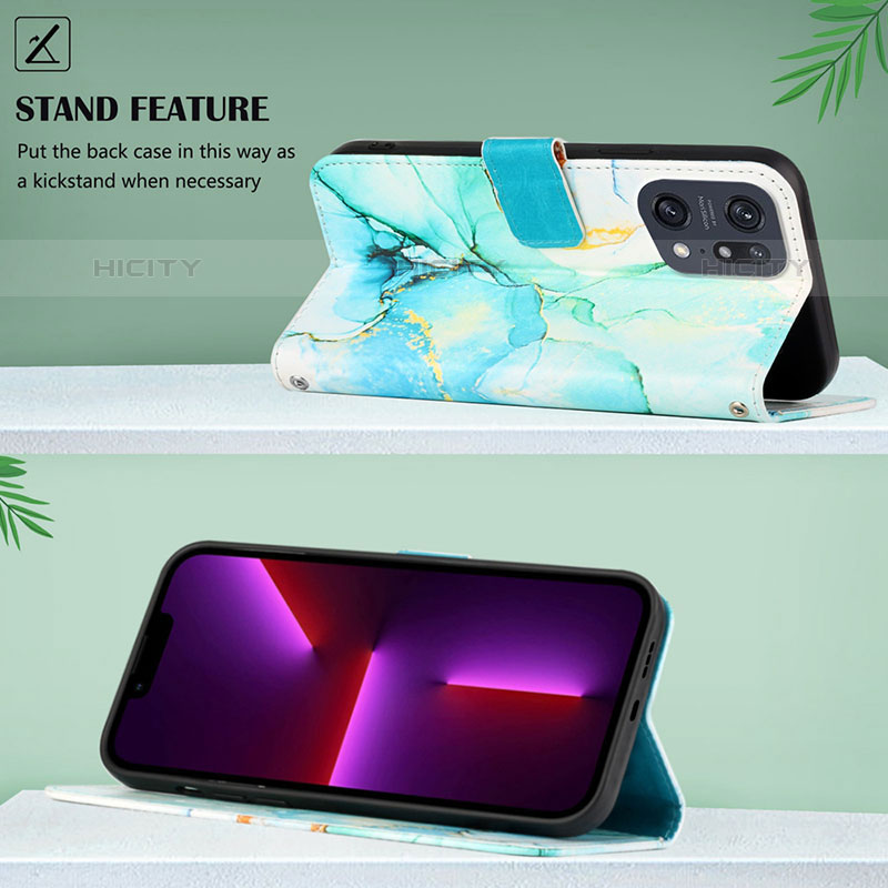 Coque Portefeuille Motif Fantaisie Livre Cuir Etui Clapet Y04B pour Oppo Find X5 Pro 5G Plus