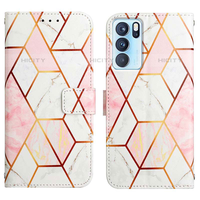 Coque Portefeuille Motif Fantaisie Livre Cuir Etui Clapet Y04B pour Oppo Reno6 Pro 5G India Blanc Plus