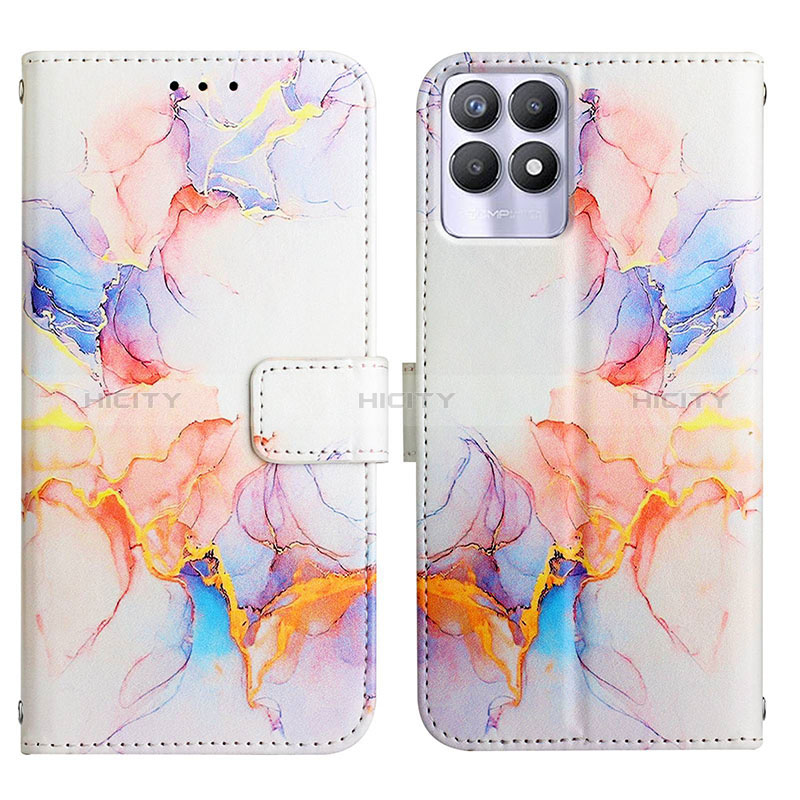 Coque Portefeuille Motif Fantaisie Livre Cuir Etui Clapet Y04B pour Realme 8i Plus