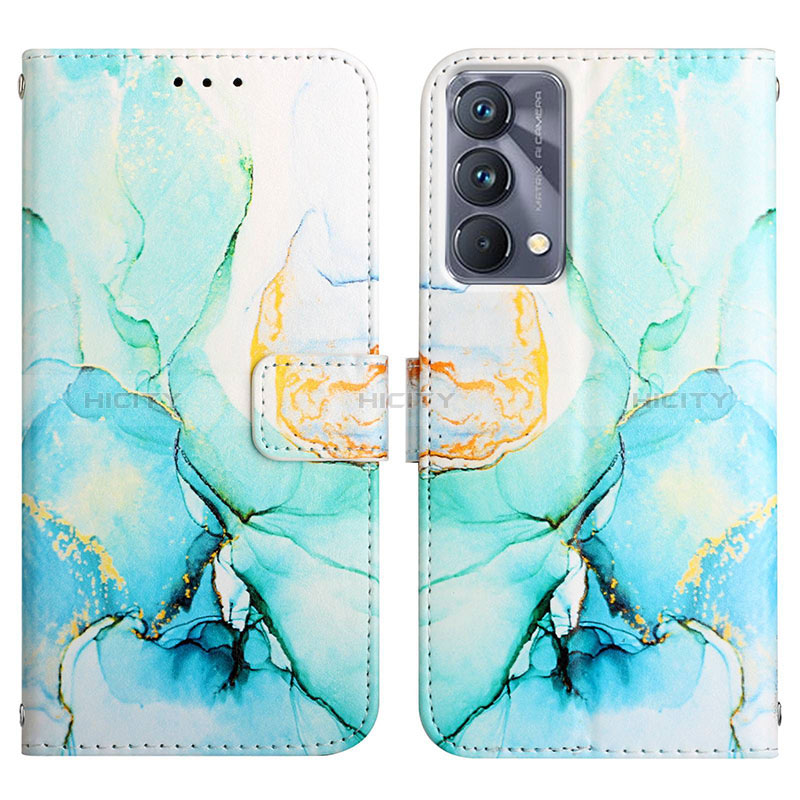 Coque Portefeuille Motif Fantaisie Livre Cuir Etui Clapet Y04B pour Realme GT Master 5G Vert Plus