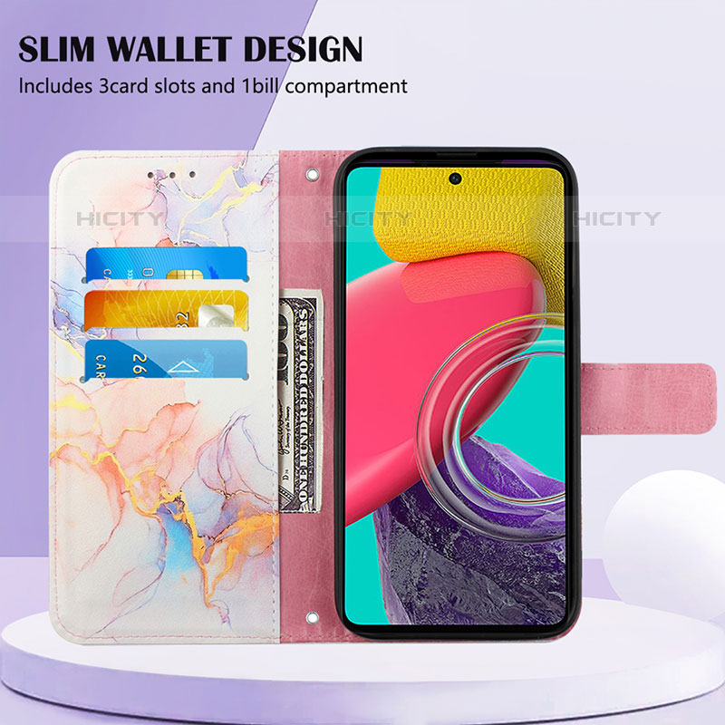 Coque Portefeuille Motif Fantaisie Livre Cuir Etui Clapet Y04B pour Samsung Galaxy M33 5G Plus