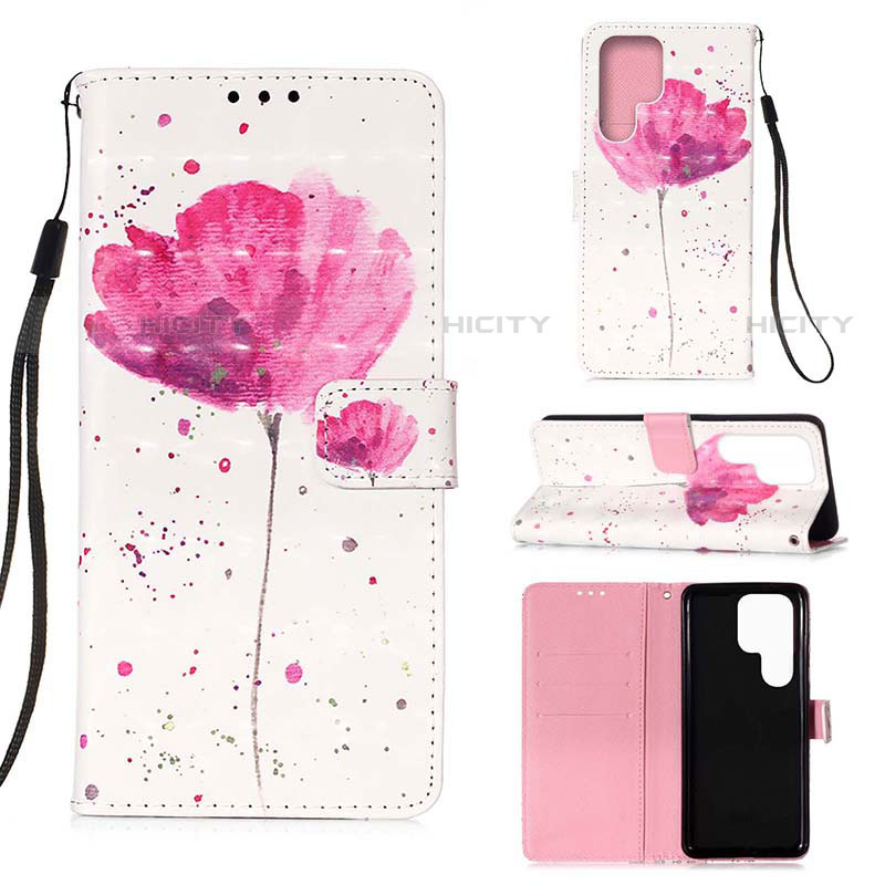 Coque Portefeuille Motif Fantaisie Livre Cuir Etui Clapet Y04B pour Samsung Galaxy S22 Ultra 5G Plus