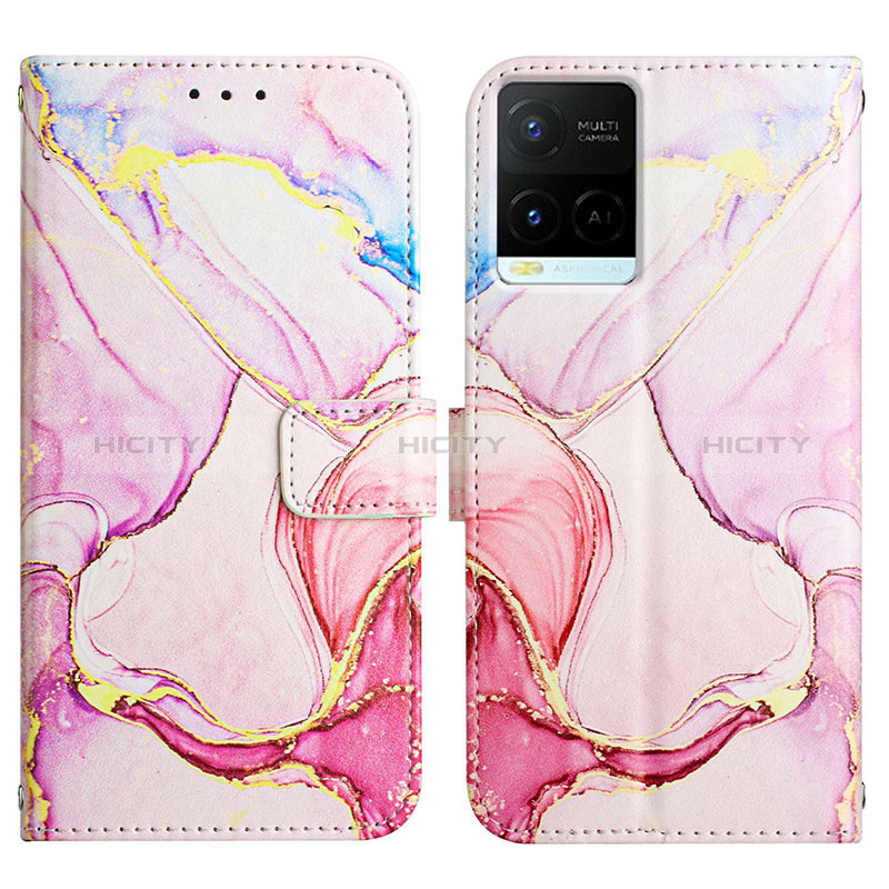 Coque Portefeuille Motif Fantaisie Livre Cuir Etui Clapet Y04B pour Vivo Y21 Plus