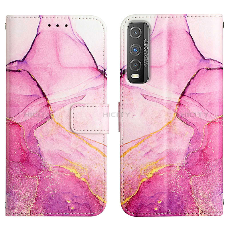 Coque Portefeuille Motif Fantaisie Livre Cuir Etui Clapet Y04B pour Vivo Y50t Plus