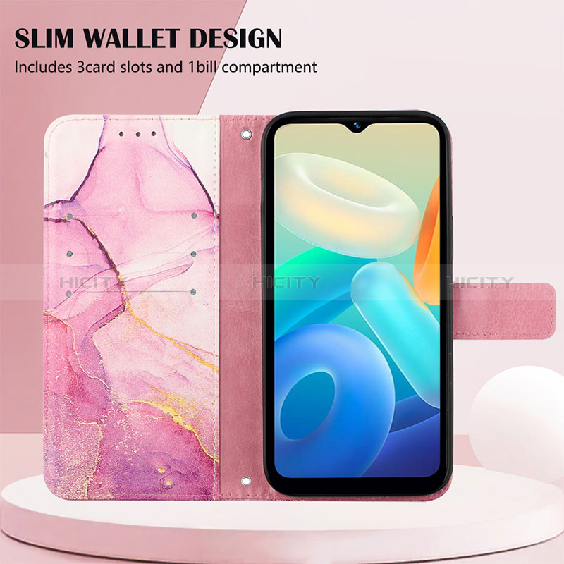 Coque Portefeuille Motif Fantaisie Livre Cuir Etui Clapet Y04B pour Vivo Y77e 5G Plus