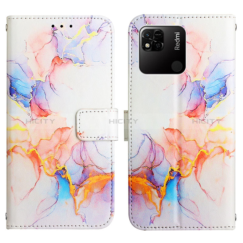 Coque Portefeuille Motif Fantaisie Livre Cuir Etui Clapet Y04B pour Xiaomi POCO C31 Bleu Plus