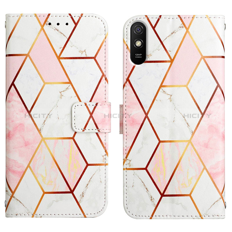 Coque Portefeuille Motif Fantaisie Livre Cuir Etui Clapet Y04B pour Xiaomi Redmi 9A Blanc Plus