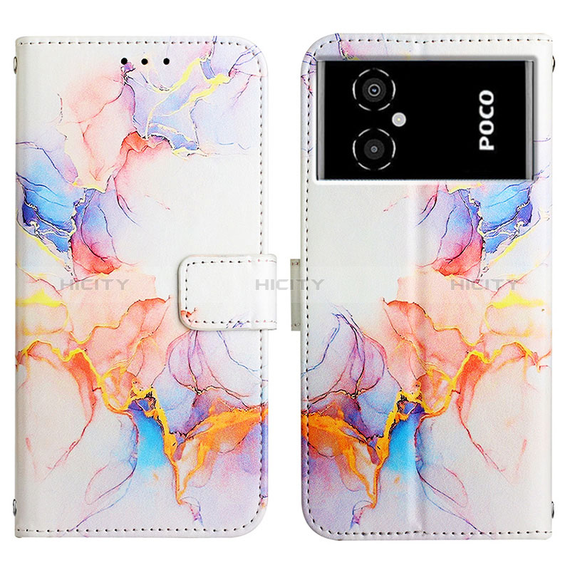 Coque Portefeuille Motif Fantaisie Livre Cuir Etui Clapet Y04B pour Xiaomi Redmi Note 11R 5G Bleu Plus