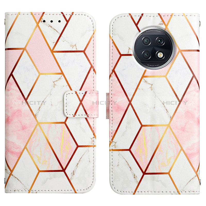 Coque Portefeuille Motif Fantaisie Livre Cuir Etui Clapet Y04B pour Xiaomi Redmi Note 9 5G Blanc Plus