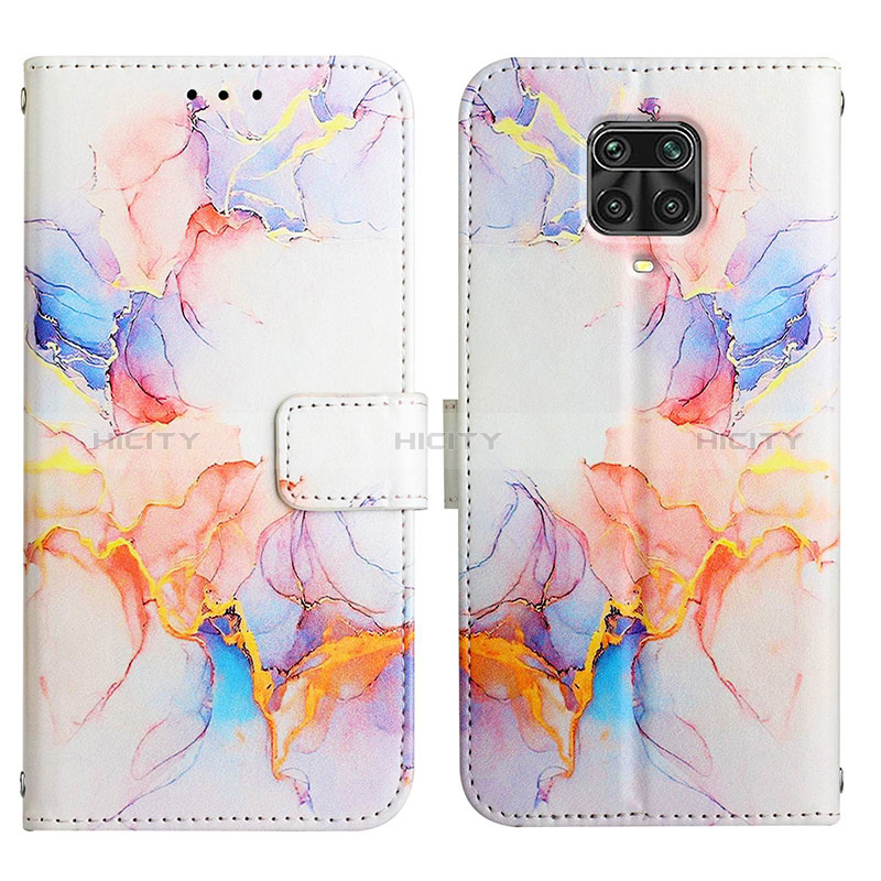 Coque Portefeuille Motif Fantaisie Livre Cuir Etui Clapet Y04B pour Xiaomi Redmi Note 9 Pro Max Bleu Plus