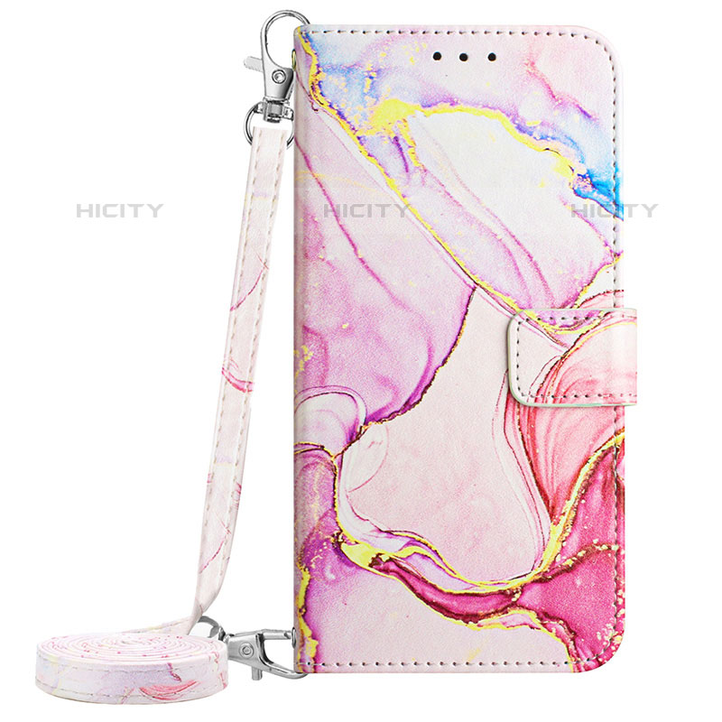 Coque Portefeuille Motif Fantaisie Livre Cuir Etui Clapet Y05B pour Google Pixel 8 5G Rose Plus