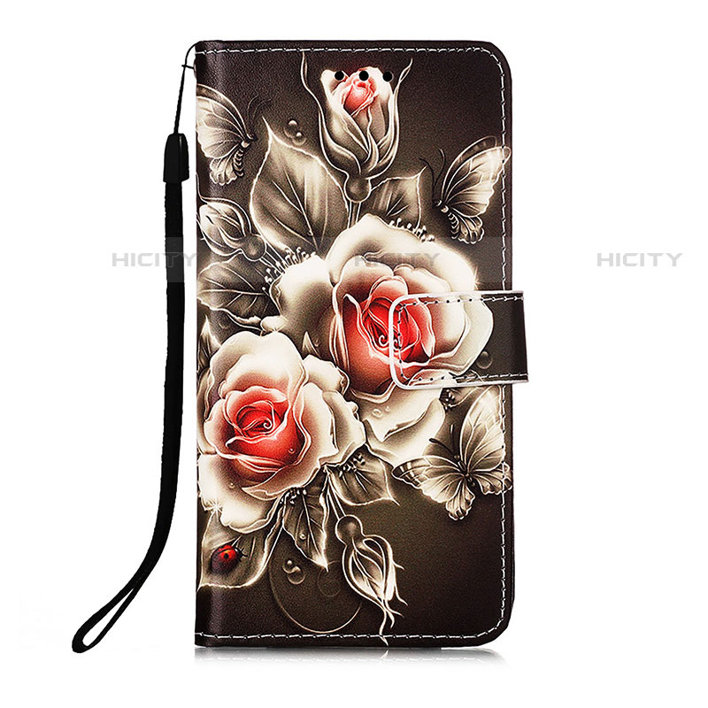 Coque Portefeuille Motif Fantaisie Livre Cuir Etui Clapet Y05B pour Samsung Galaxy S21 5G Noir Plus