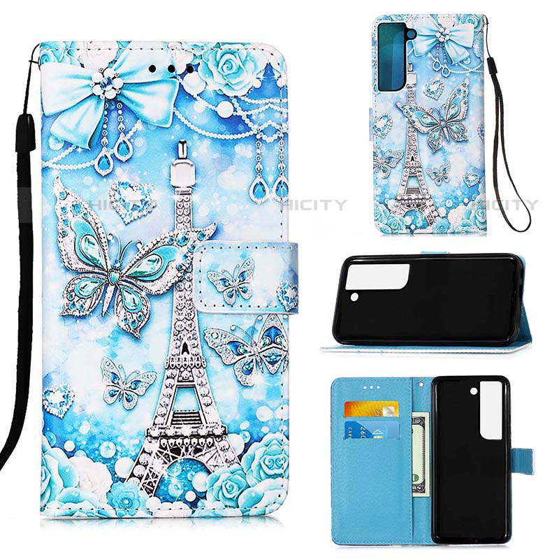 Coque Portefeuille Motif Fantaisie Livre Cuir Etui Clapet Y05B pour Samsung Galaxy S21 Plus 5G Plus