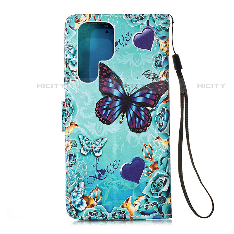 Coque Portefeuille Motif Fantaisie Livre Cuir Etui Clapet Y05B pour Samsung Galaxy S21 Ultra 5G Plus