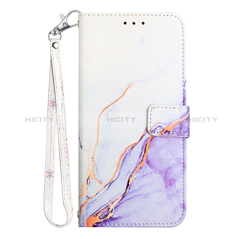 Coque Portefeuille Motif Fantaisie Livre Cuir Etui Clapet YB1 pour Motorola Moto G Play Gen 2 Violet Plus