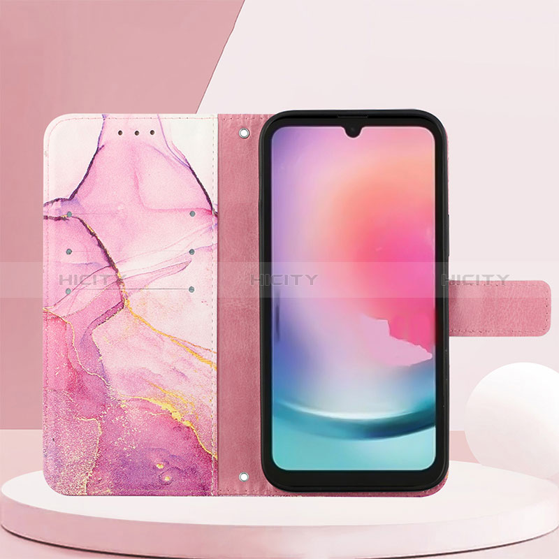 Coque Portefeuille Motif Fantaisie Livre Cuir Etui Clapet YB1 pour Samsung Galaxy A24 4G Plus