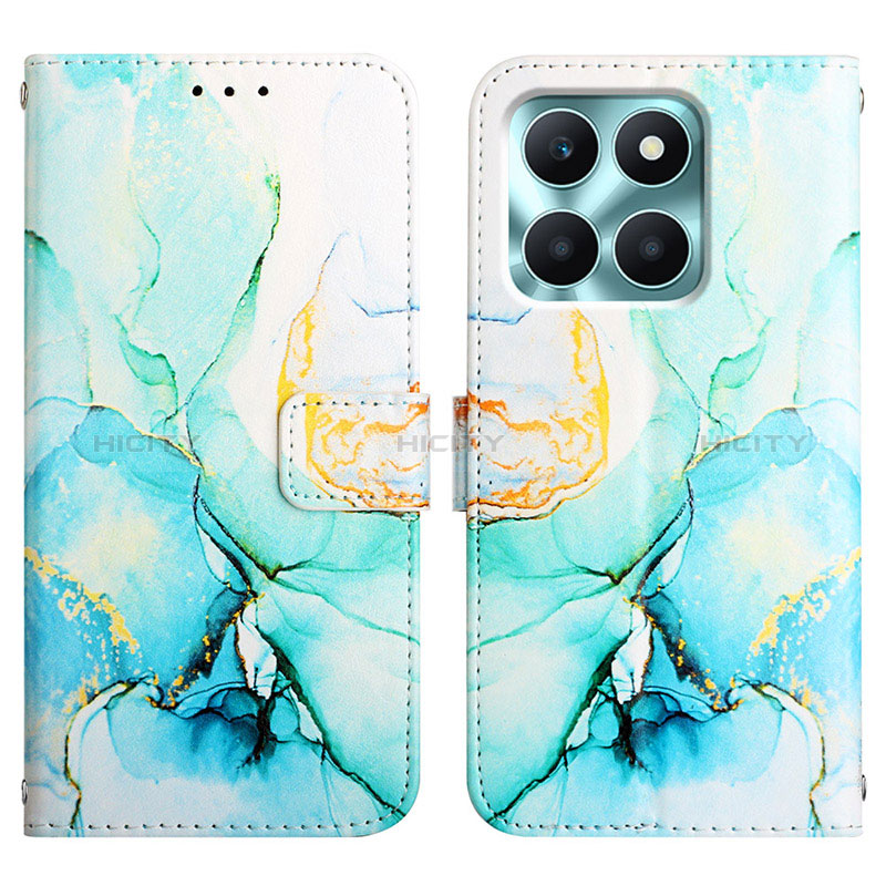 Coque Portefeuille Motif Fantaisie Livre Cuir Etui Clapet YB4 pour Huawei Honor X6a Plus