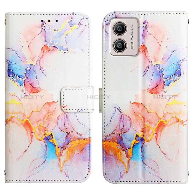 Coque Portefeuille Motif Fantaisie Livre Cuir Etui Clapet YB4 pour Motorola Moto G53 5G Plus