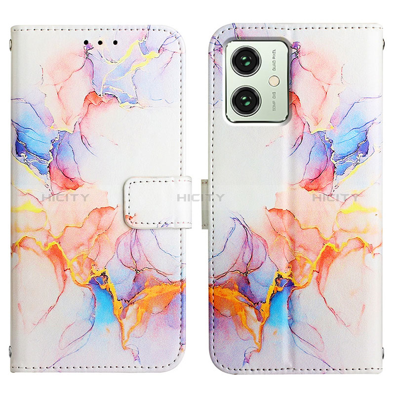 Coque Portefeuille Motif Fantaisie Livre Cuir Etui Clapet YB4 pour Motorola Moto G54 5G Plus