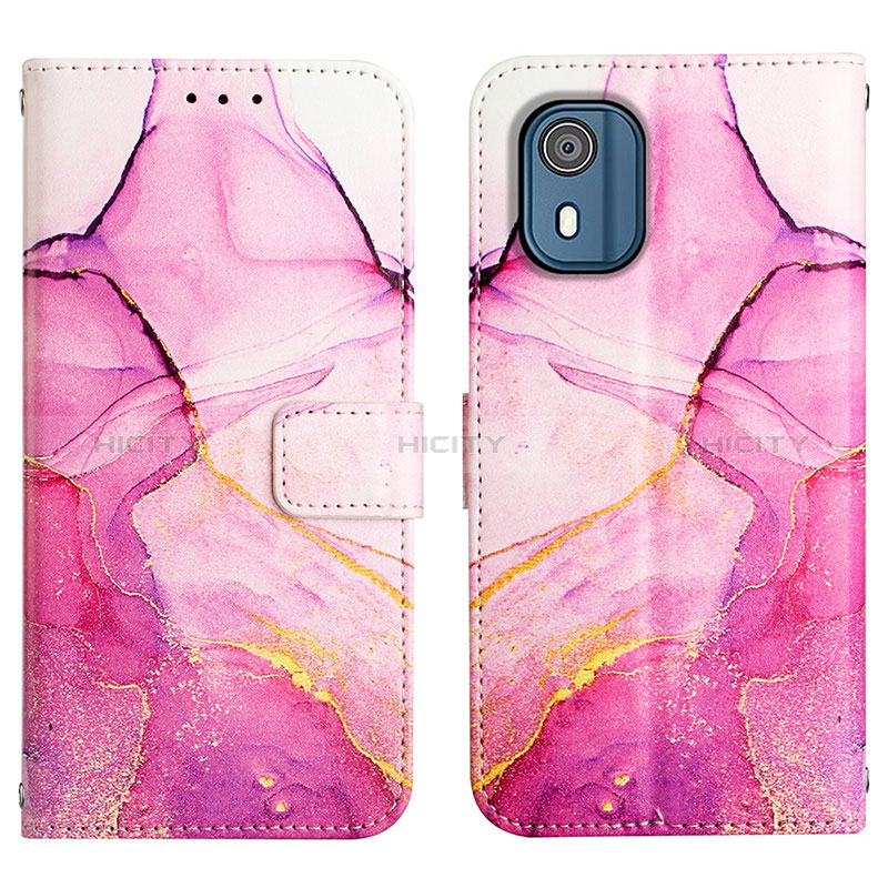 Coque Portefeuille Motif Fantaisie Livre Cuir Etui Clapet YB4 pour Nokia C02 Plus