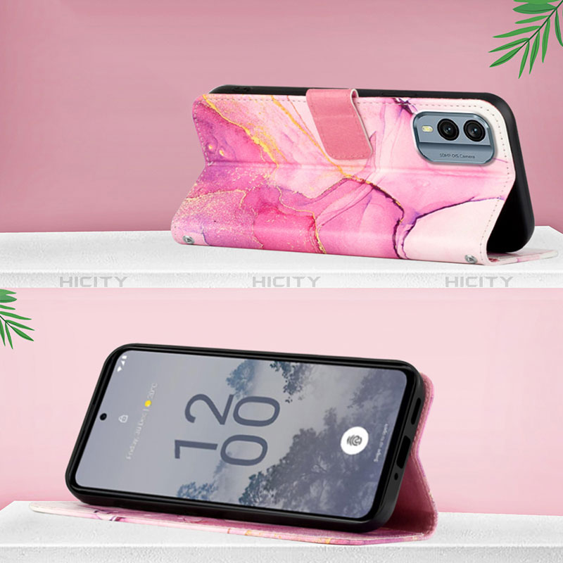 Coque Portefeuille Motif Fantaisie Livre Cuir Etui Clapet YB4 pour Nokia X30 5G Plus