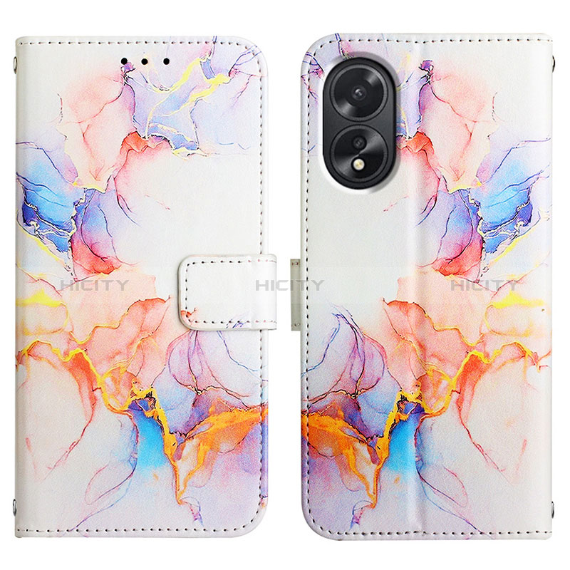 Coque Portefeuille Motif Fantaisie Livre Cuir Etui Clapet YB4 pour Oppo A18 Plus