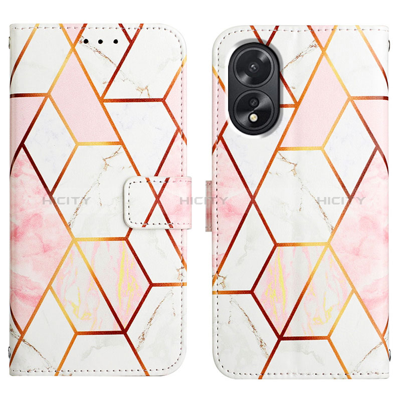 Coque Portefeuille Motif Fantaisie Livre Cuir Etui Clapet YB4 pour Oppo A18 Plus