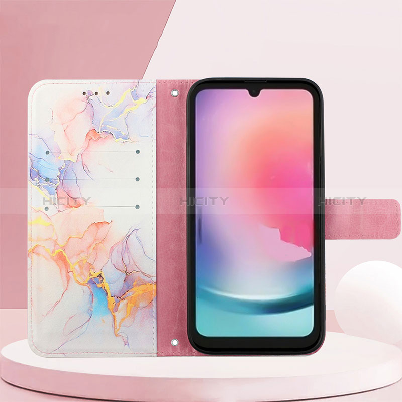 Coque Portefeuille Motif Fantaisie Livre Cuir Etui Clapet YB4 pour Samsung Galaxy A24 4G Plus