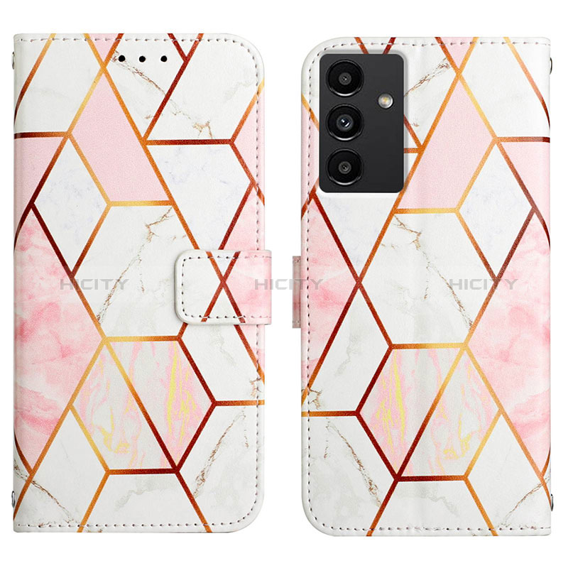 Coque Portefeuille Motif Fantaisie Livre Cuir Etui Clapet YB4 pour Samsung Galaxy A34 5G Blanc Plus