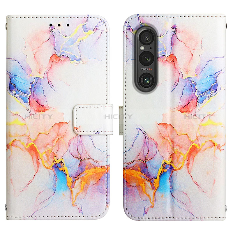 Coque Portefeuille Motif Fantaisie Livre Cuir Etui Clapet YB4 pour Sony Xperia 1 V Plus