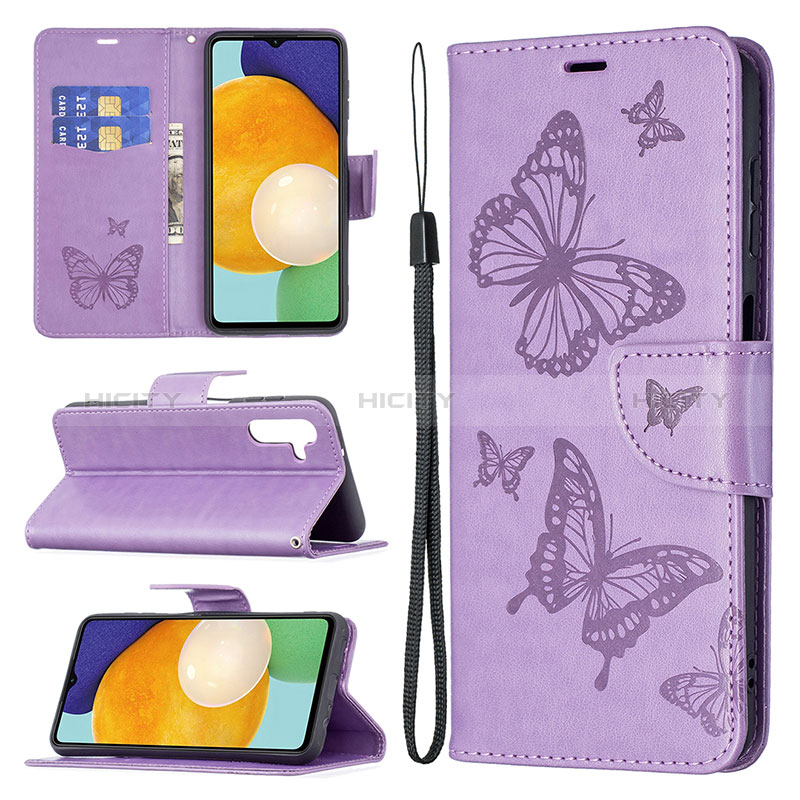 Coque Portefeuille Papillon Livre Cuir Etui Clapet B01F pour Samsung Galaxy A04s Plus