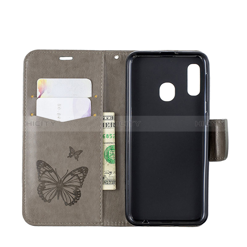 Coque Portefeuille Papillon Livre Cuir Etui Clapet B01F pour Samsung Galaxy A20e Plus