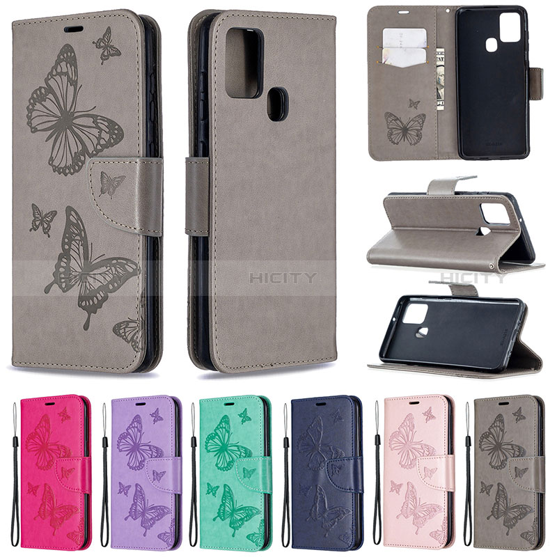 Coque Portefeuille Papillon Livre Cuir Etui Clapet B01F pour Samsung Galaxy A21s Plus