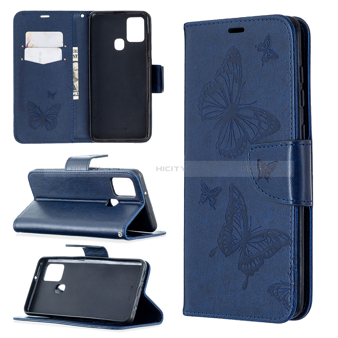 Coque Portefeuille Papillon Livre Cuir Etui Clapet B01F pour Samsung Galaxy A21s Plus