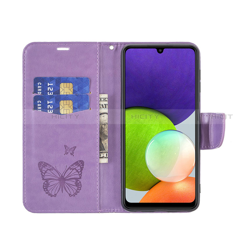 Coque Portefeuille Papillon Livre Cuir Etui Clapet B01F pour Samsung Galaxy A22 4G Plus