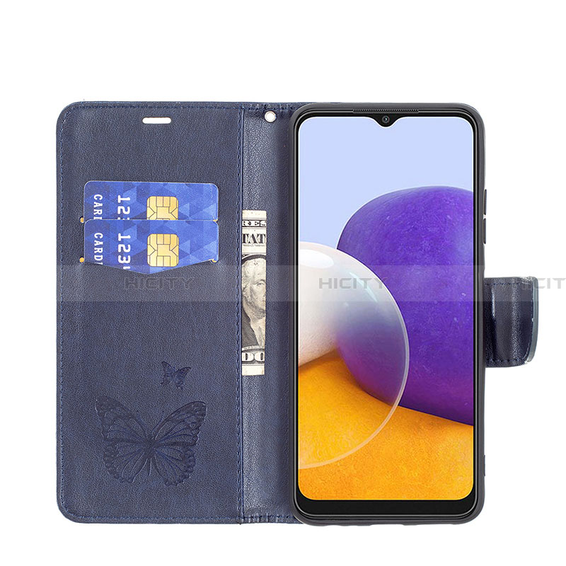 Coque Portefeuille Papillon Livre Cuir Etui Clapet B01F pour Samsung Galaxy A22 5G Plus