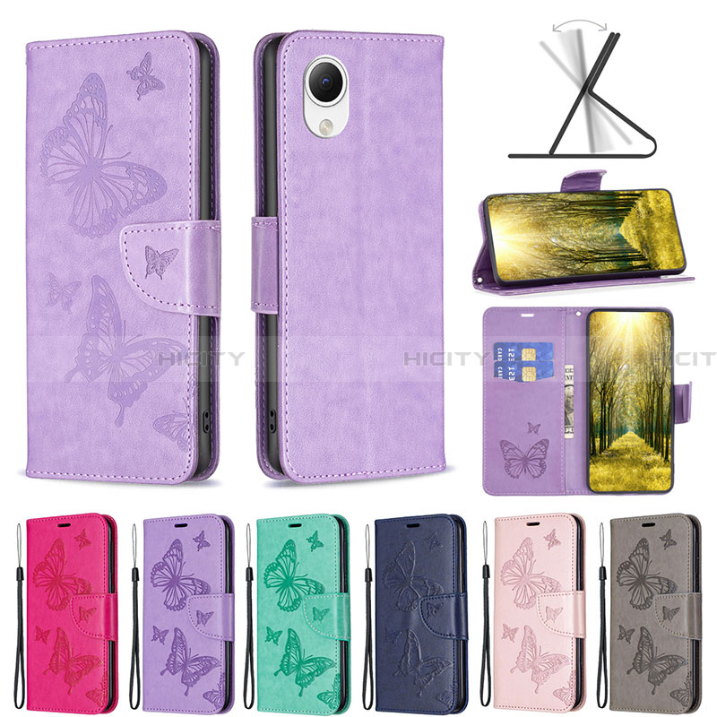 Coque Portefeuille Papillon Livre Cuir Etui Clapet B01F pour Samsung Galaxy A23 5G SC-56C Plus