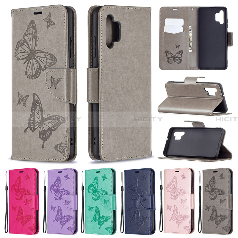 Coque Portefeuille Papillon Livre Cuir Etui Clapet B01F pour Samsung Galaxy A32 4G Plus